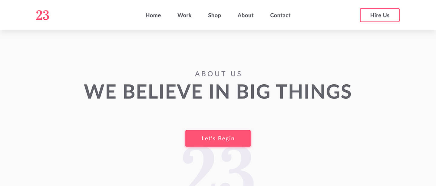 23 Pro Header Screenshot