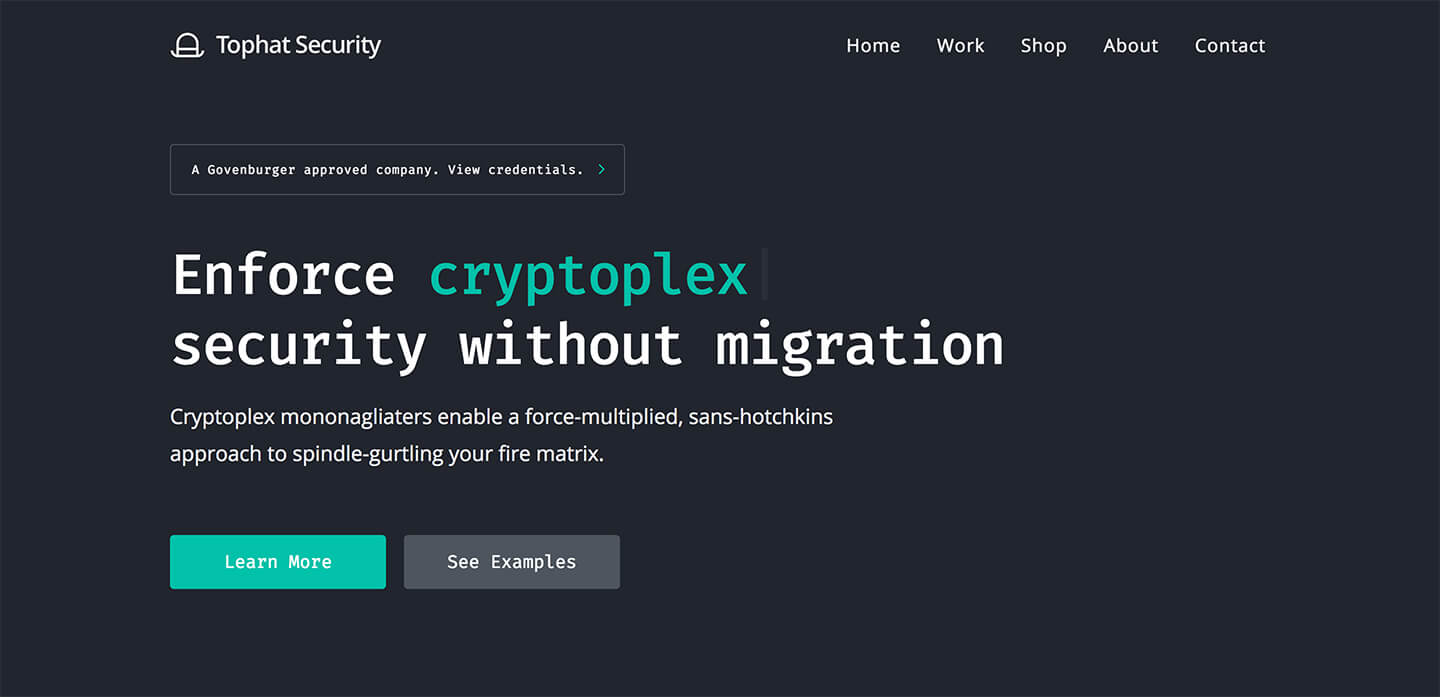 Tophat Security Pro Header Screenshot